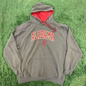 University of Alabama Gray | Red Men's XXL Pullover Sweatshirt Hoodie